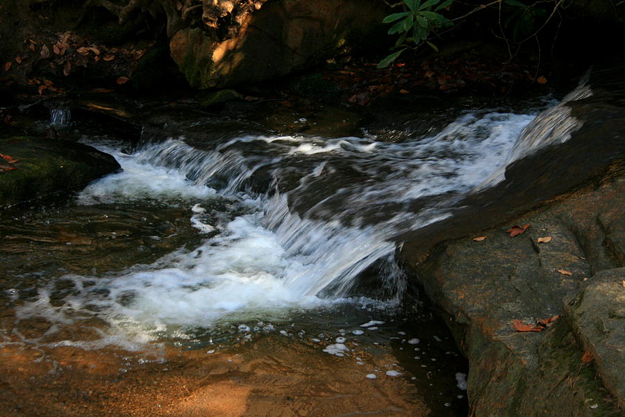Waterfall Photograph - Rushing water by Cathy Harper