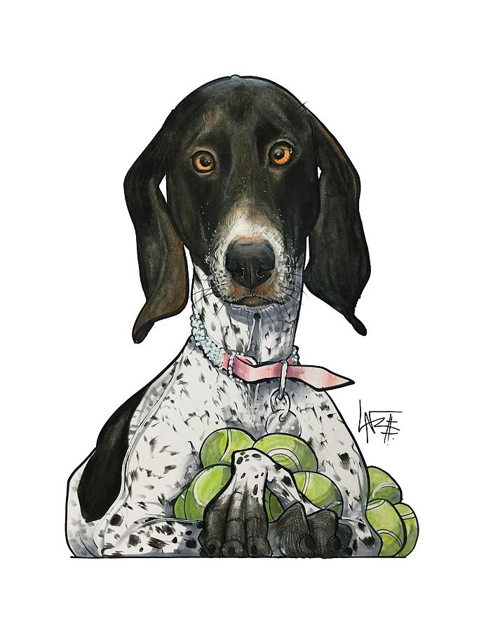 Russell 3359 Drawing by Canine Caricatures By John LaFree