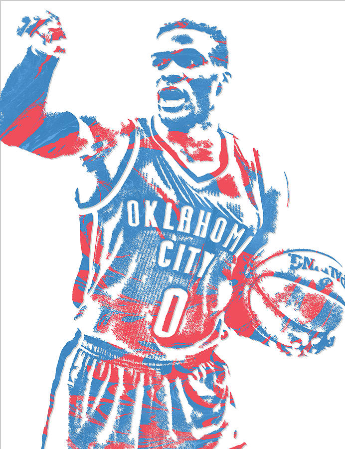 James Harden Oklahoma City Thunder Pixel Art 1 Mixed Media by Joe Hamilton  - Pixels