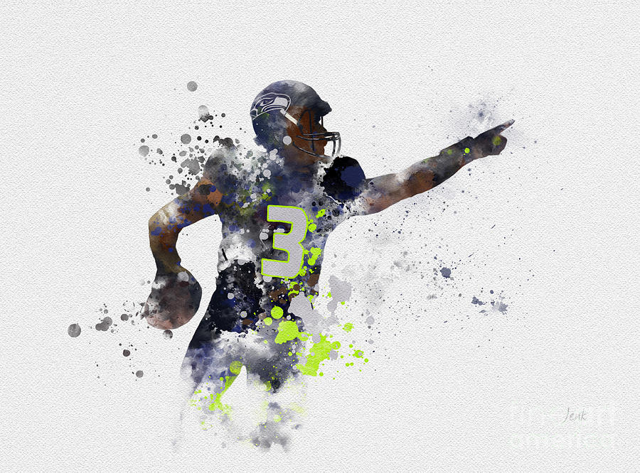 Russell Wilson Mixed Media - Russell Wilson by My Inspiration