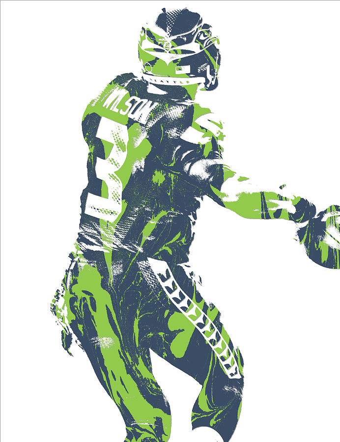 Russell Wilson Seattle Seahawks Pixel Art 10 Onesie by Joe