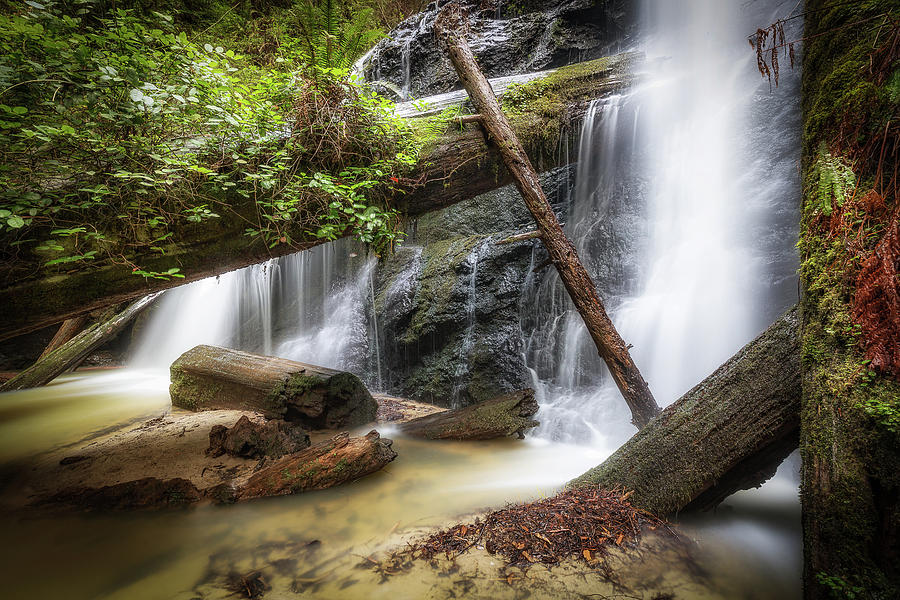 Russian Gulch State Park Falls Photograph by Donnie Whitaker
