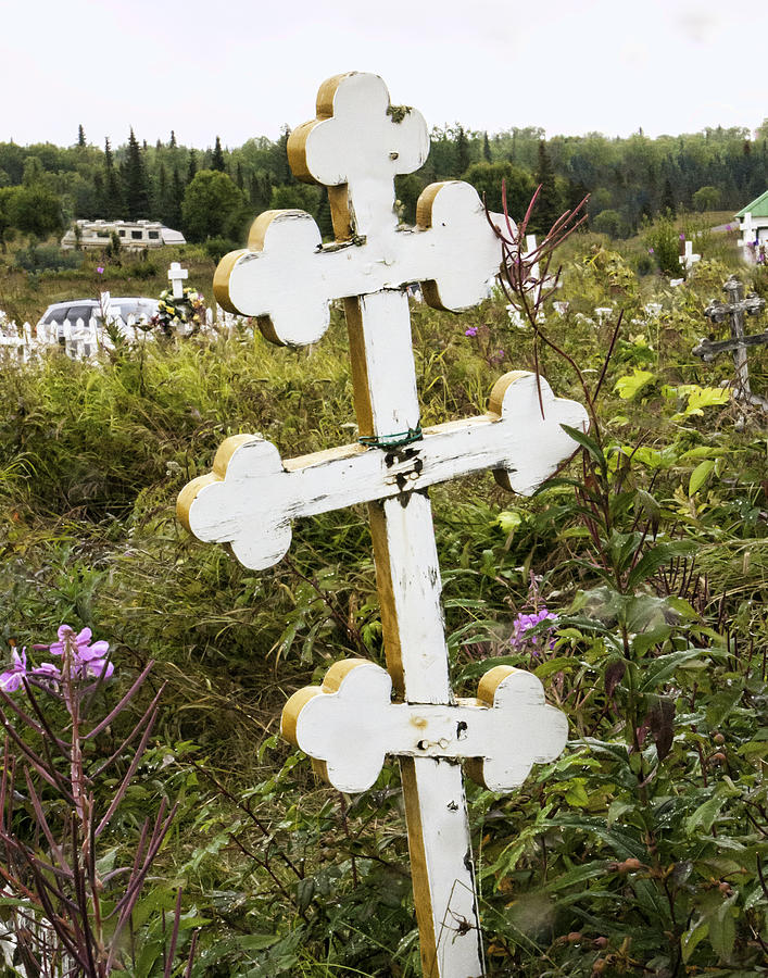 Flower Photograph - Russian Orthodox Church in Ninilchik, Ak No 3 by Phyllis Taylor