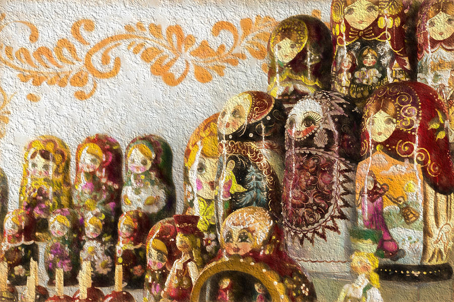Classic Russian Puzzle Dolls Photograph