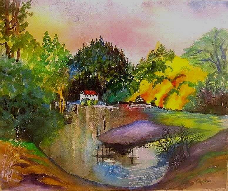 Russian River Dream Painting by Esther Woods