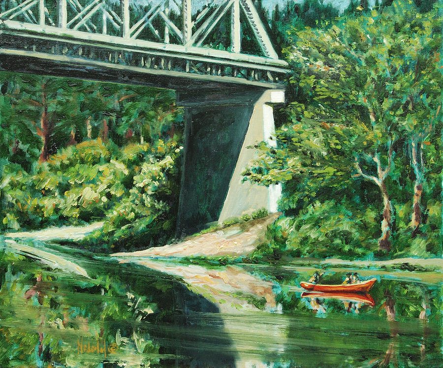 Russian river Painting by Rick Nederlof