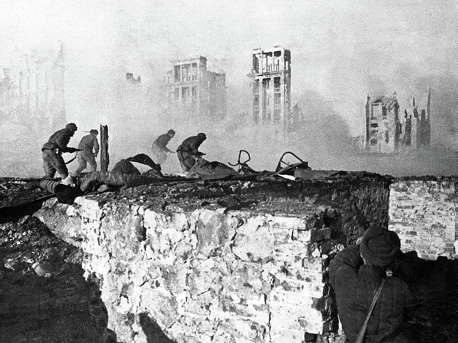 Russian soldiers Battle of Stalingrad number  11 1942 Photograph by David Lee Guss