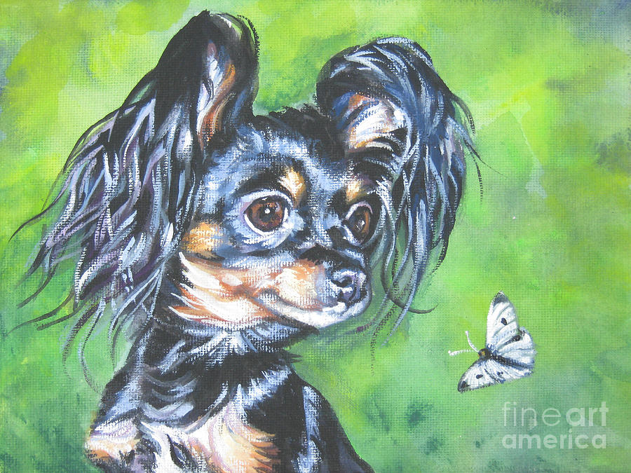 Russian toy Terrier Painting by Lee Ann Shepard