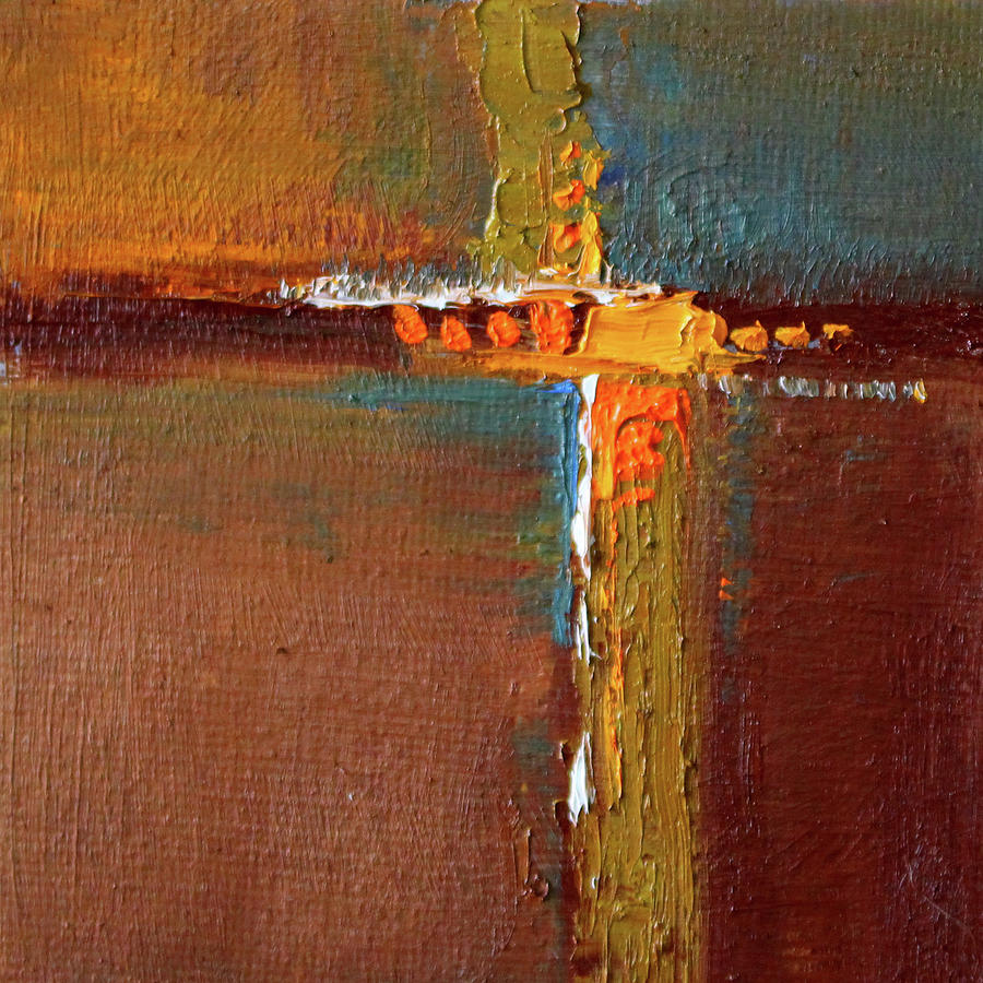 Rust Abstract Painting Painting by Nancy Merkle