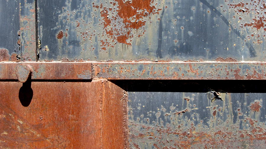 Rust and Blue 1 Photograph by Anita Burgermeister
