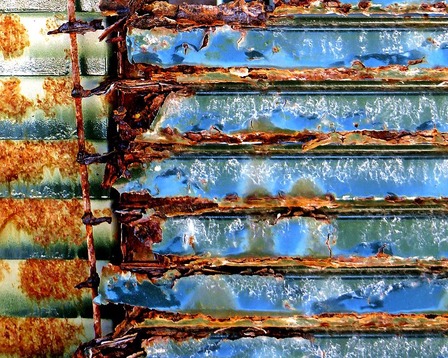 Rust And Blue Photograph by Michael Ramsey