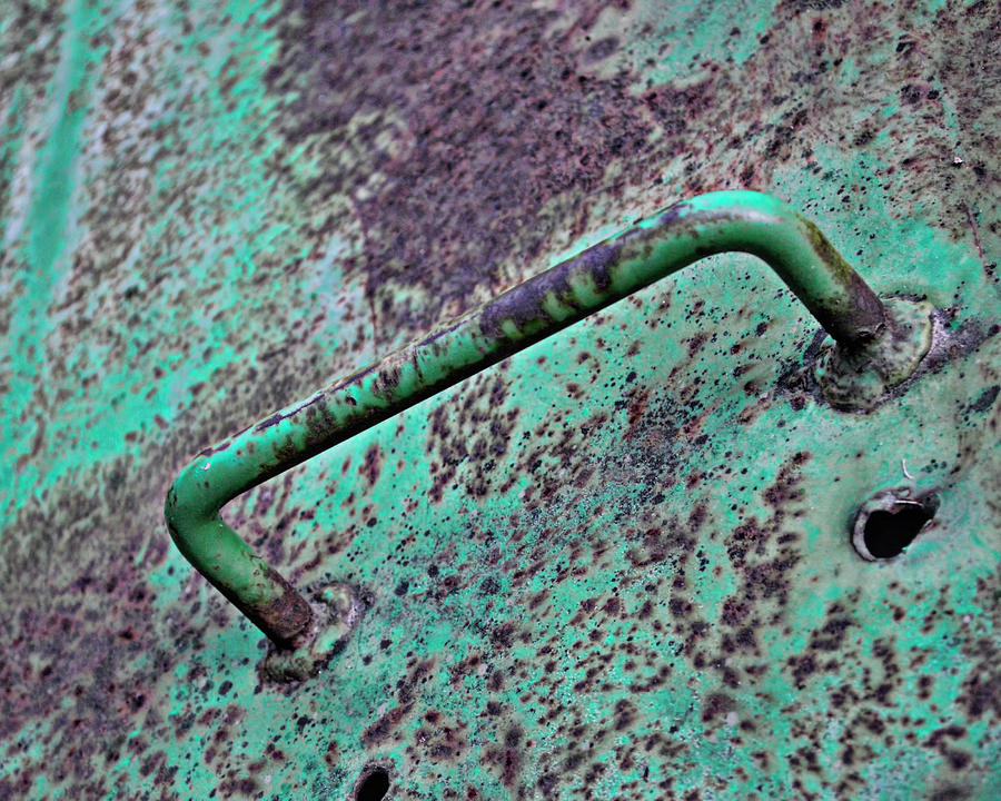 Rust and Paint - photography Photograph by Ann Powell