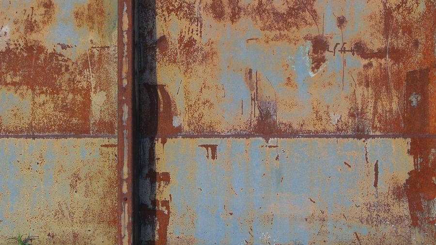 Rust and Pale Blue 3 Photograph by Anita Burgermeister