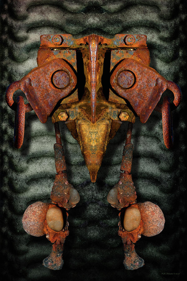 Rust Bone Totem Digital Art by WB Johnston
