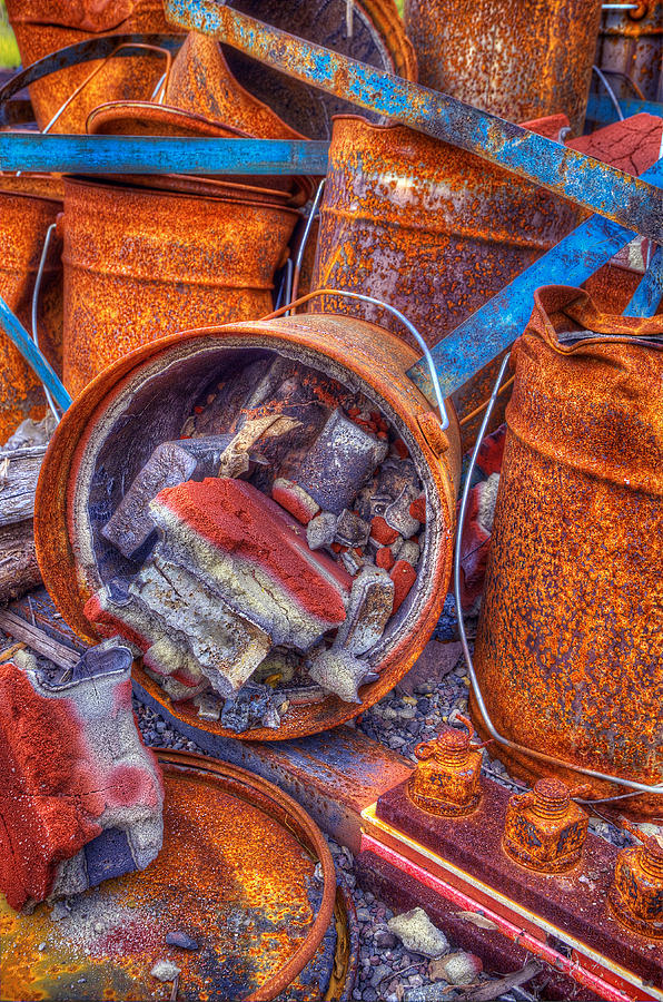 Rust Buckets Photograph by Steven Maxx