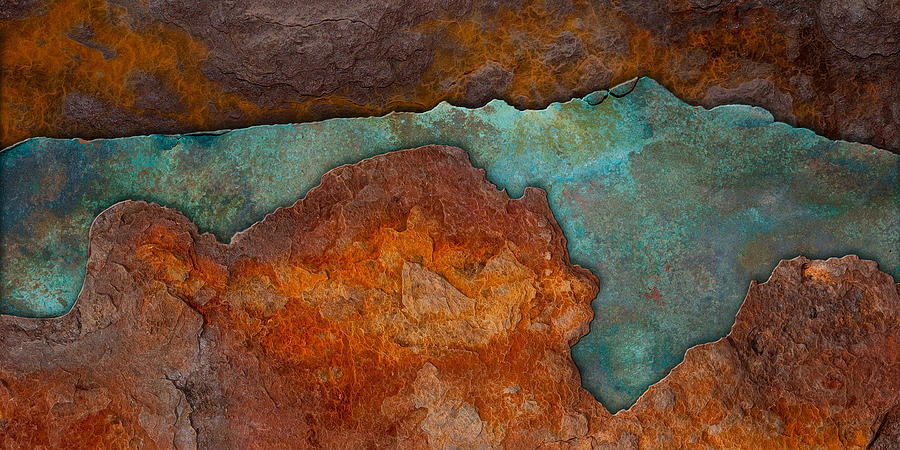 Rust Landscape Digital Art by WB Johnston