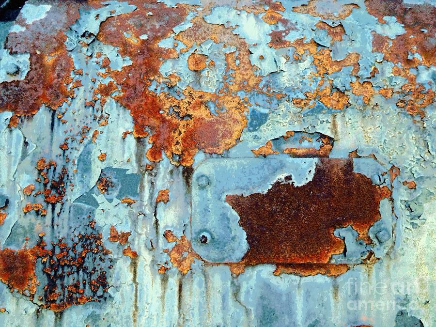 Rust - My rusted World - Train - Abstract Photograph by Janine Riley