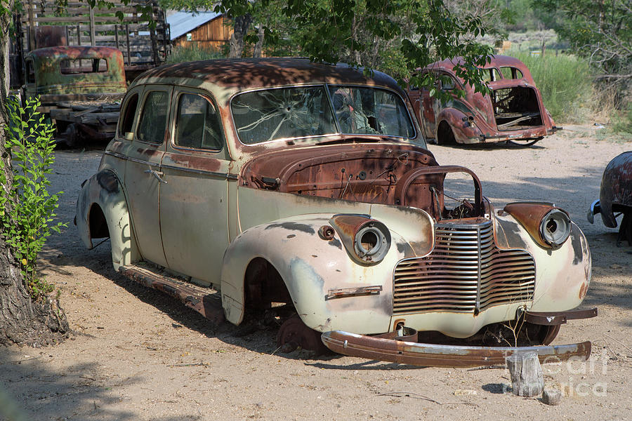 Abandoned Photograph - Rusted 1940 Chevrolet  by Rick Mann