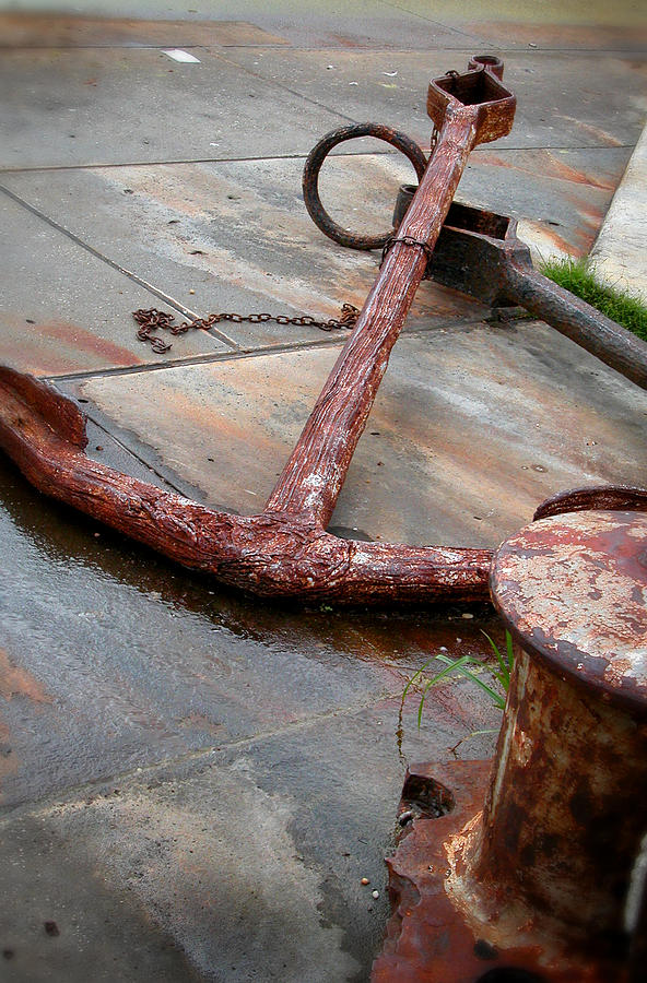 Rusted Anchors Photograph by Frank Mari