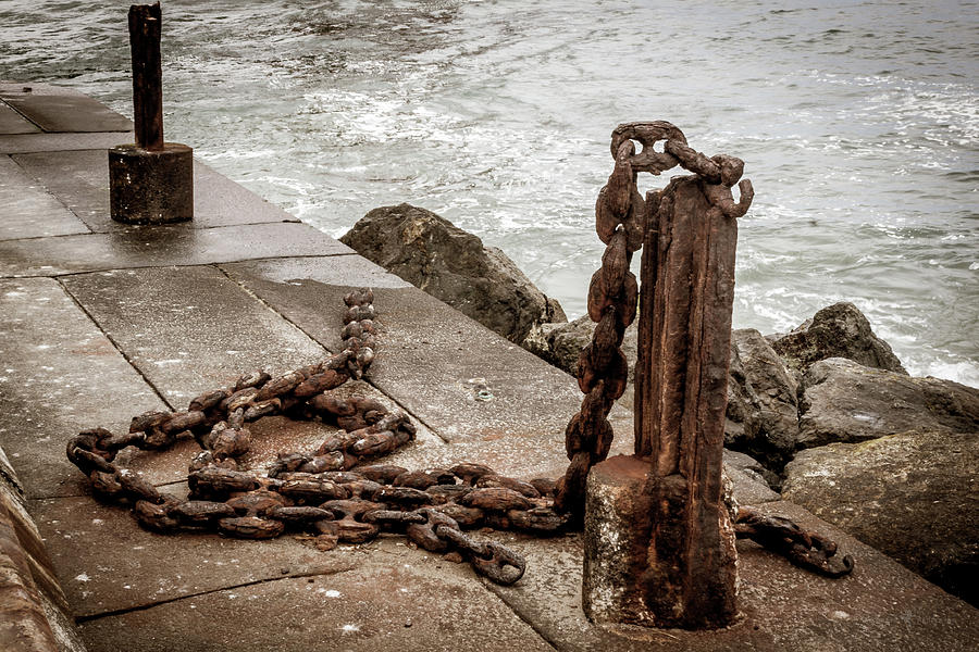 Rusted Chain Photograph by David Barile