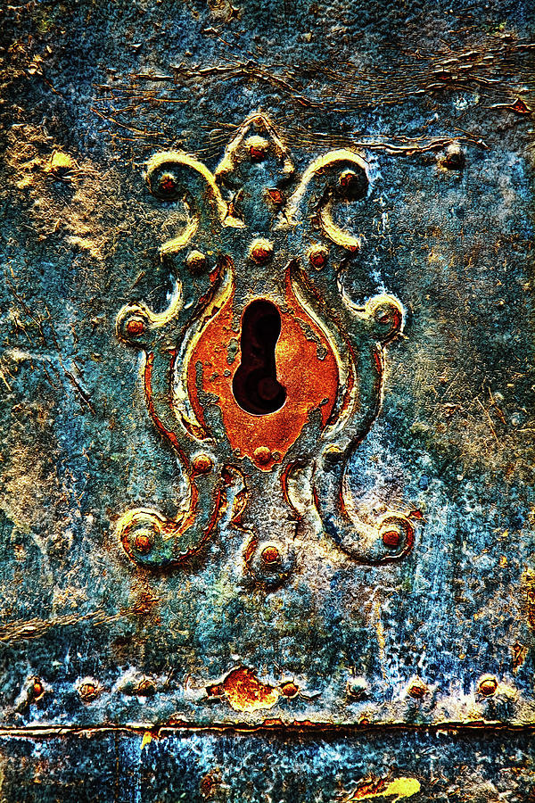 Rusted door keyhole in Spain Photograph by Tatiana Travelways