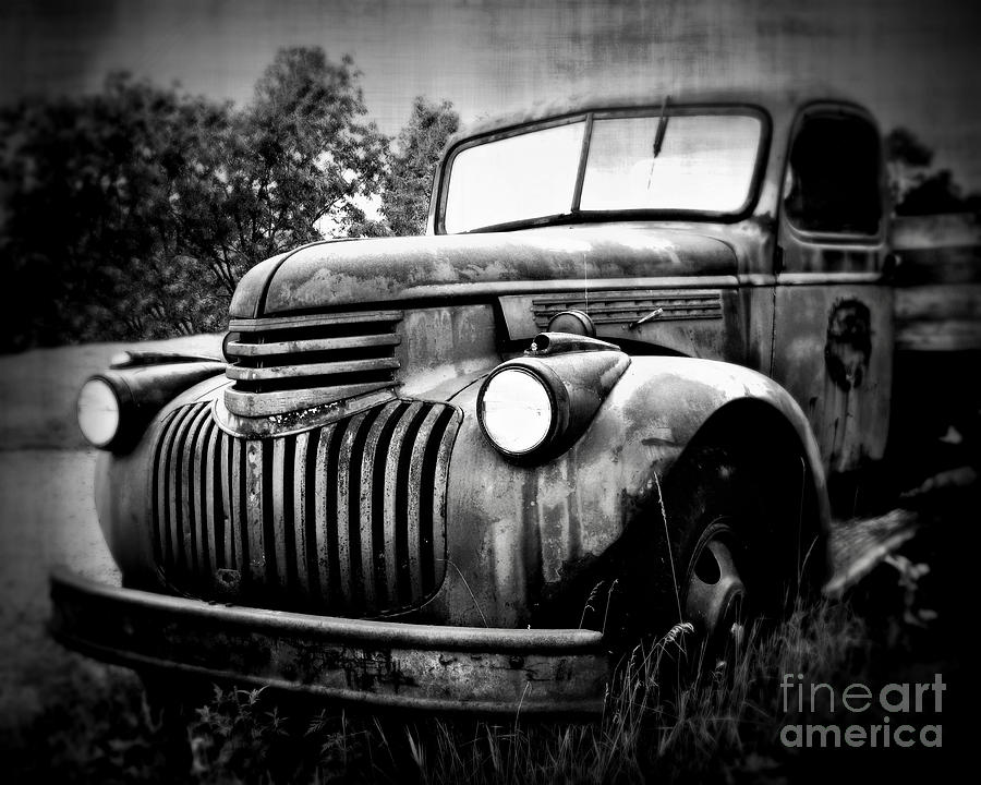 Truck Photograph - Rusted Flatbed by Perry Webster