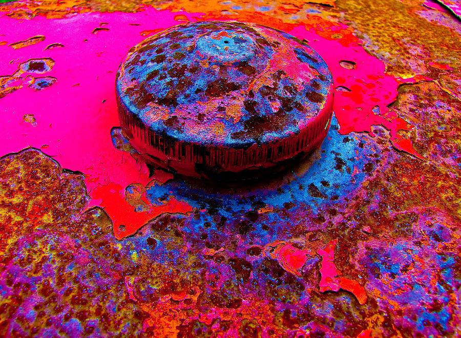 Rusted Gas Cap Photograph by Tony Grider
