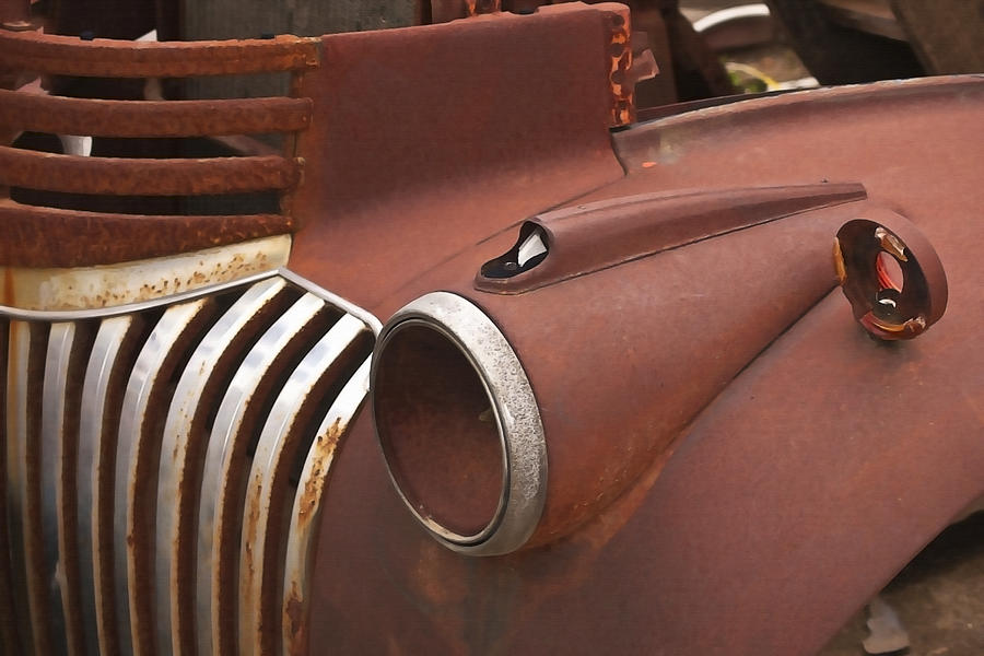 Rusted Vintage Junker Photograph by Art Block Collections