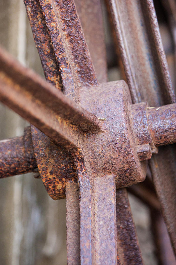 Rusted wheel color Photograph by Jason Hughes