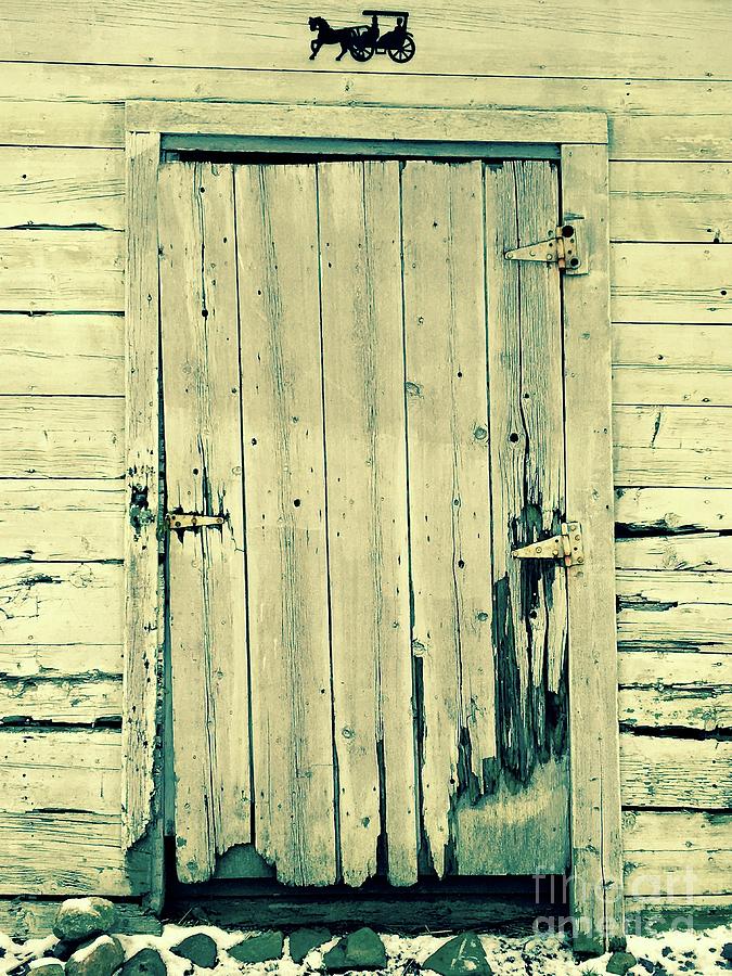 Rustic Barn Door Photograph by Alice Terrill