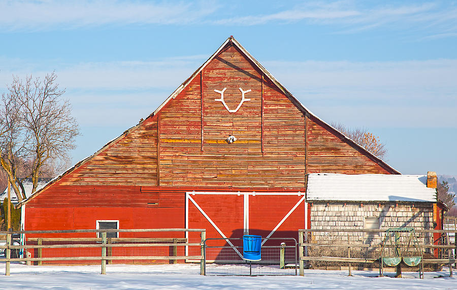 Rustic Barn in Idaho Photograph by Dart Humeston