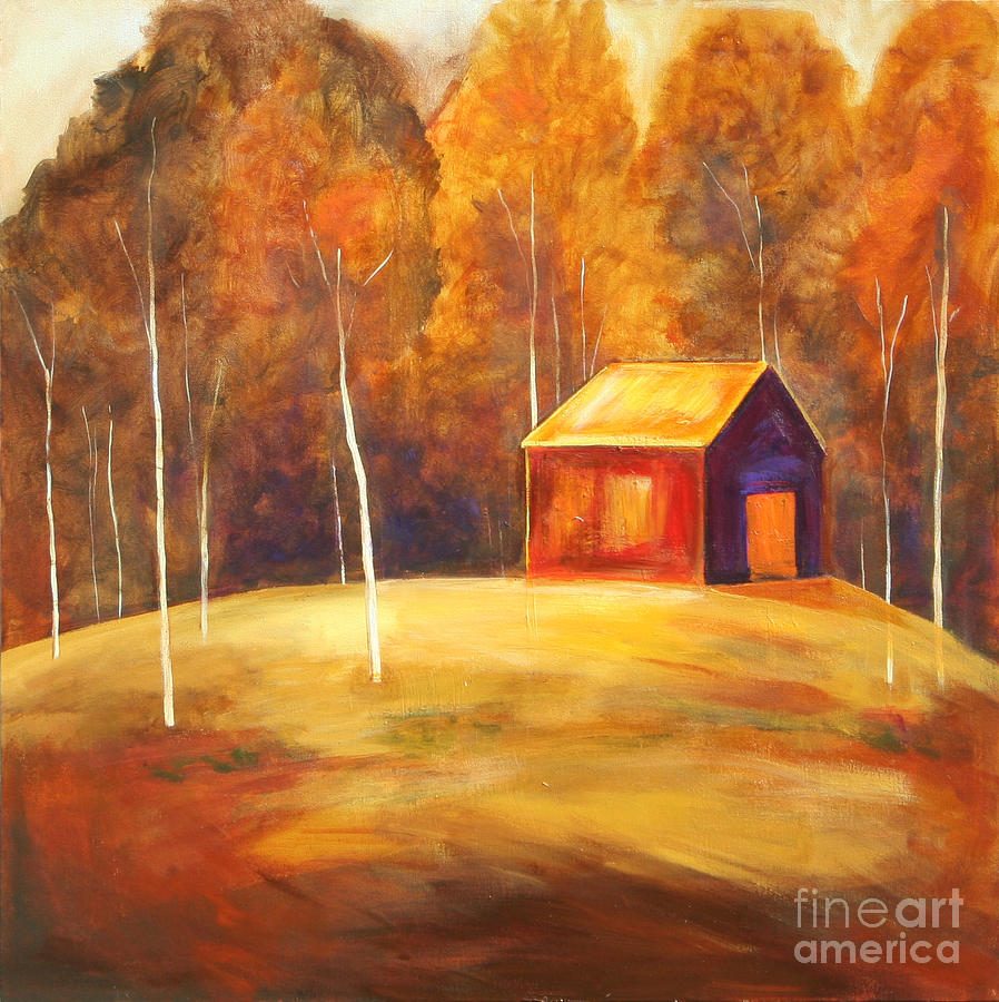 Rustic Barn Painting by Lauren  Marems