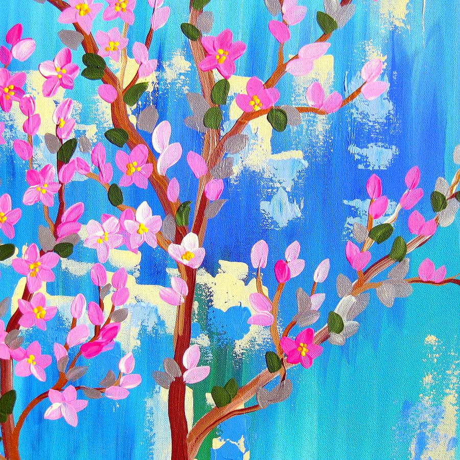 Rustic Blossom Painting