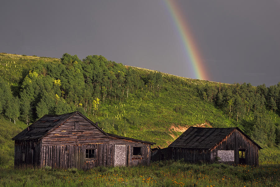 Rustic Cabin Rainbow Photograph by Dave Dilli