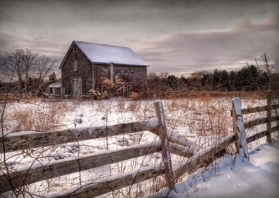 Winter Photograph - Rustic Chill by Robin-Lee Vieira