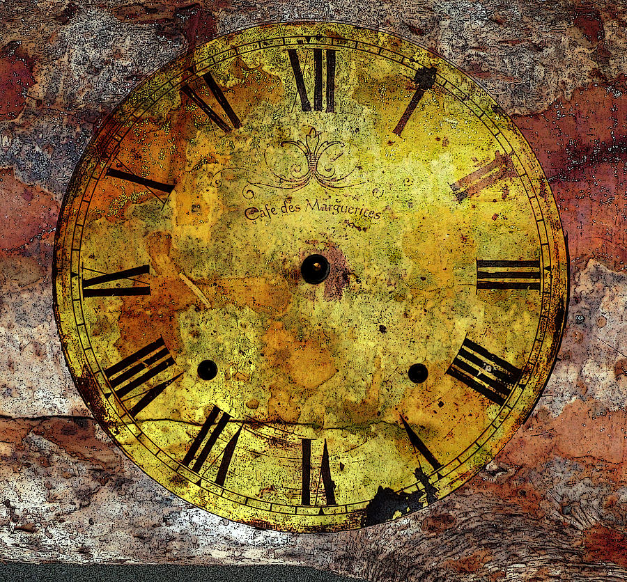 Rustic Clock Face Photograph by Marie Jamieson