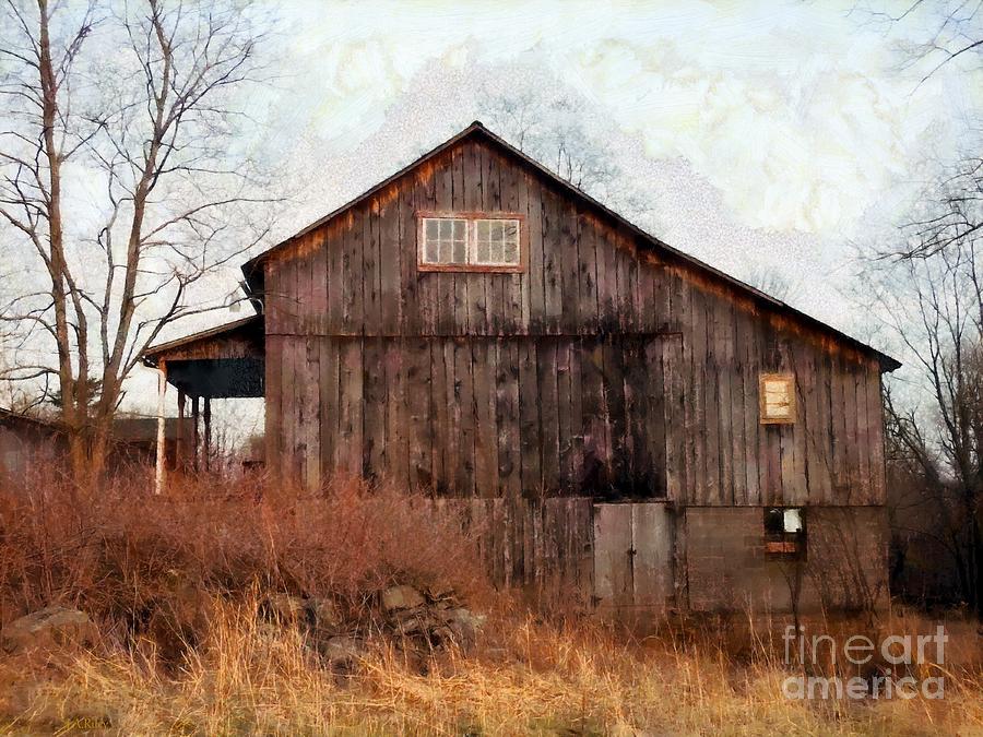 Rustic Country Barn - Long November Photograph by Janine Riley