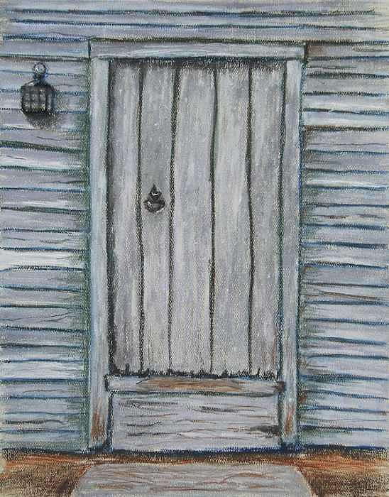 Pastel Pastel - Rustic Door by Marina Garrison Pastel Pastel - Rustic Door by Marina Garrison
