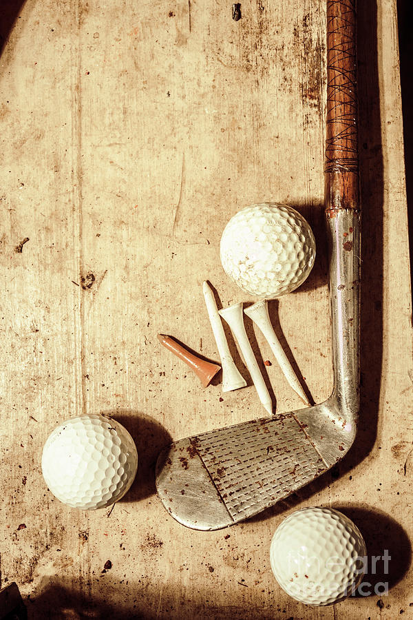 Rustic golf club memorabilia Photograph by Jorgo Photography