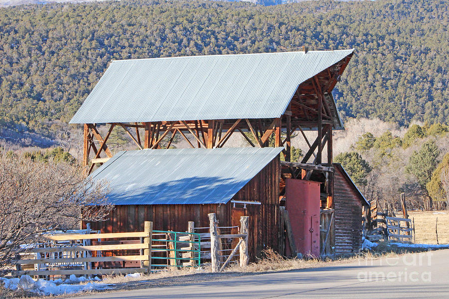 Vintage Photograph - Rustic Hay Barn Cedaredge Colorado by Dale Jackson