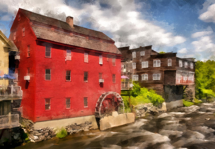 Landscape Photograph - Rustic Historic Grist Mill Littleton, NH by Betty Denise