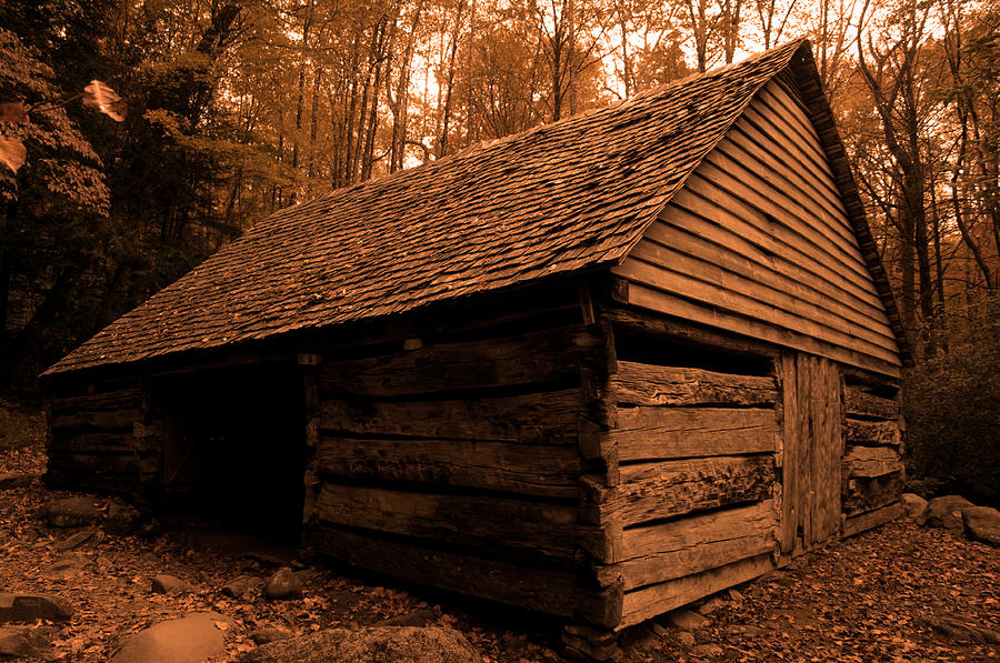 Rustic Horse Barn In Sepia Photograph By Jason Wade