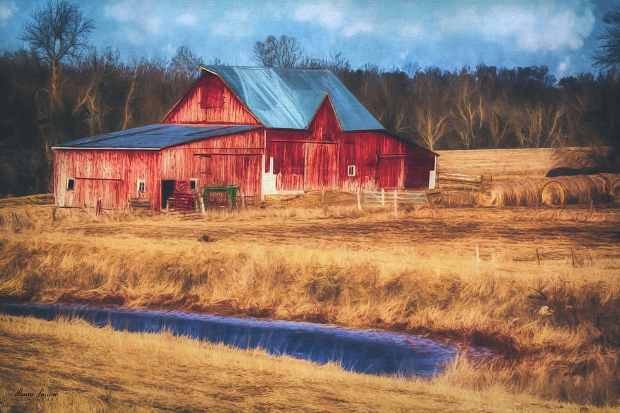 Barn Photograph - Rustic Red Barn by Anna Louise