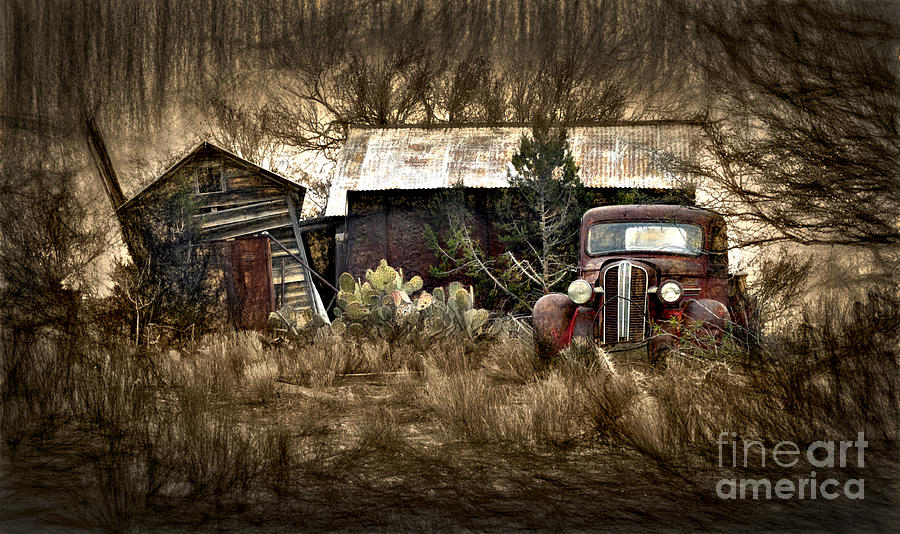 Rustic Red Truck Photograph by Crista Aldridge - Fine Art America