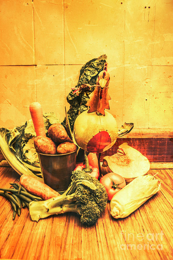 Rustic vegetable decor Photograph by Jorgo Photography