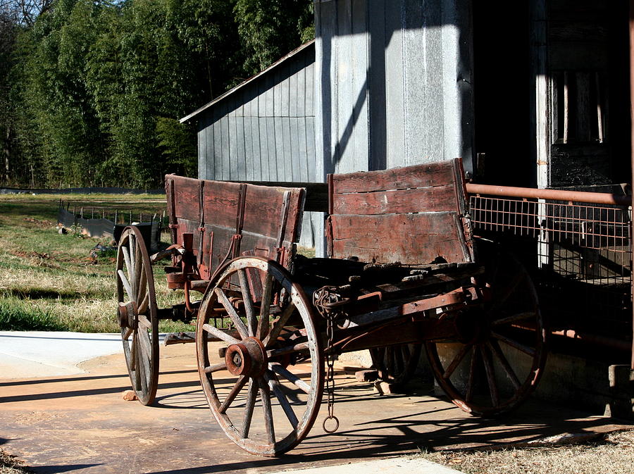 Rustic Photograph - Rustic Wagon by Cathy Harper