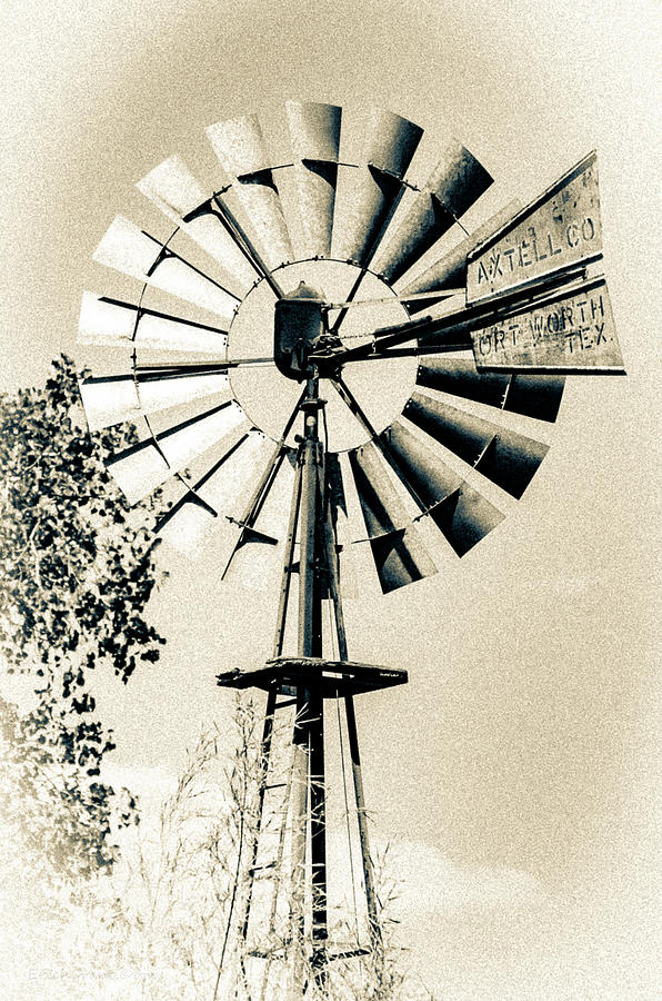 Rustic Windpump Photograph by Erich Grant