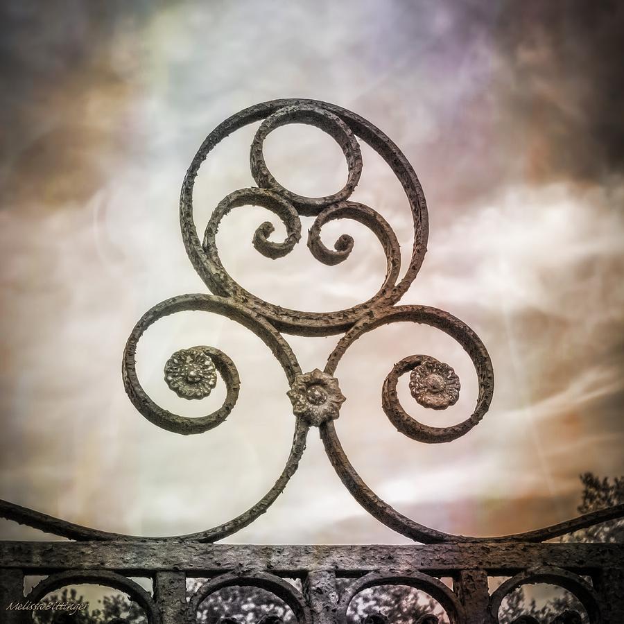 Rustic Wrought Iron Scroll Photograph by Melissa Bittinger