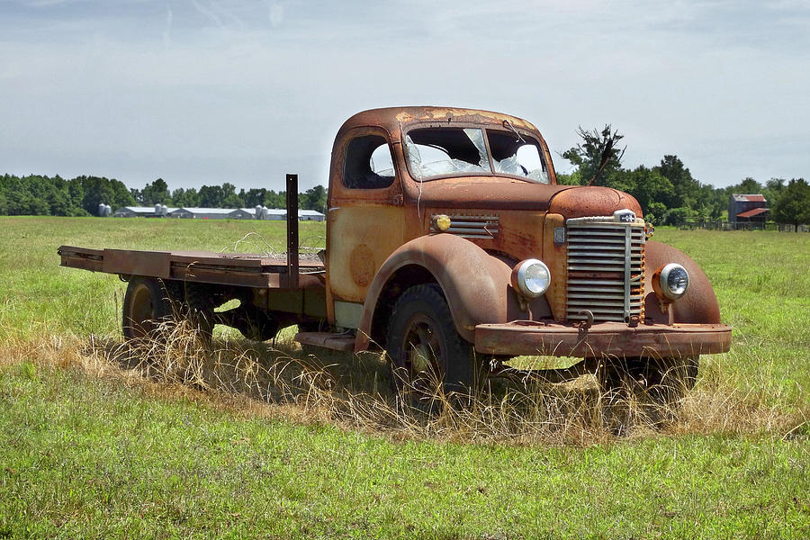 Flatbed Truck Photograph - Rusting Away 3 by Mike McGlothlen