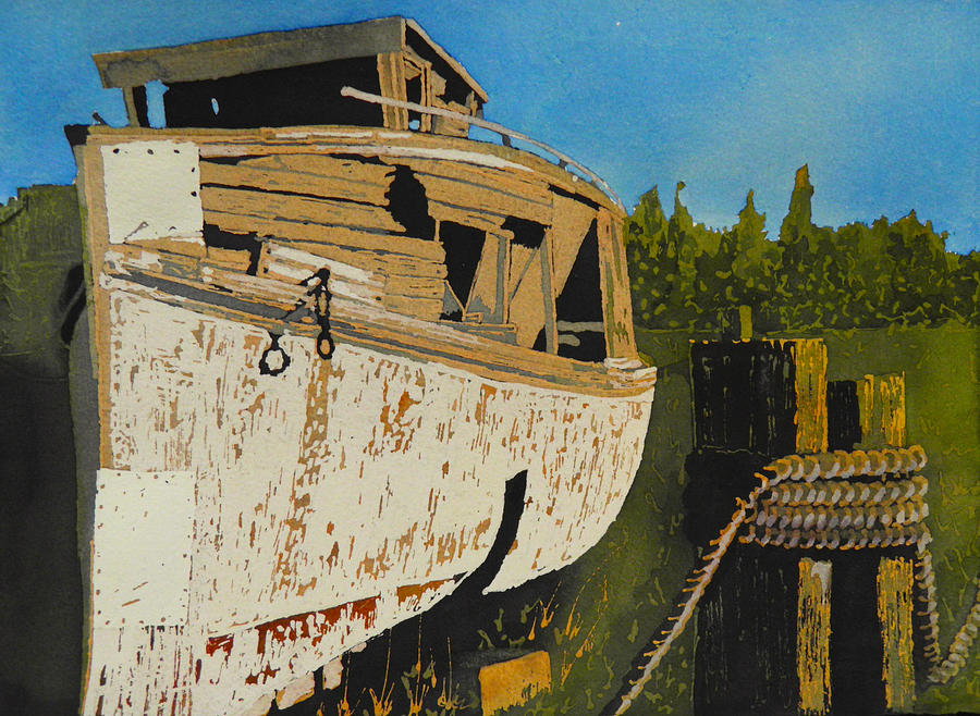 Rusting Away Painting by Terry Honstead